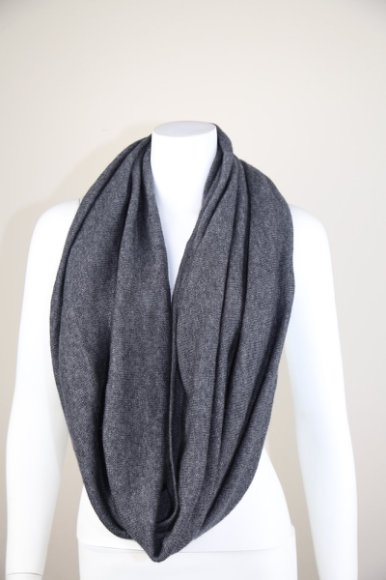 Premium Infinity Scarf – Charcoal Grey